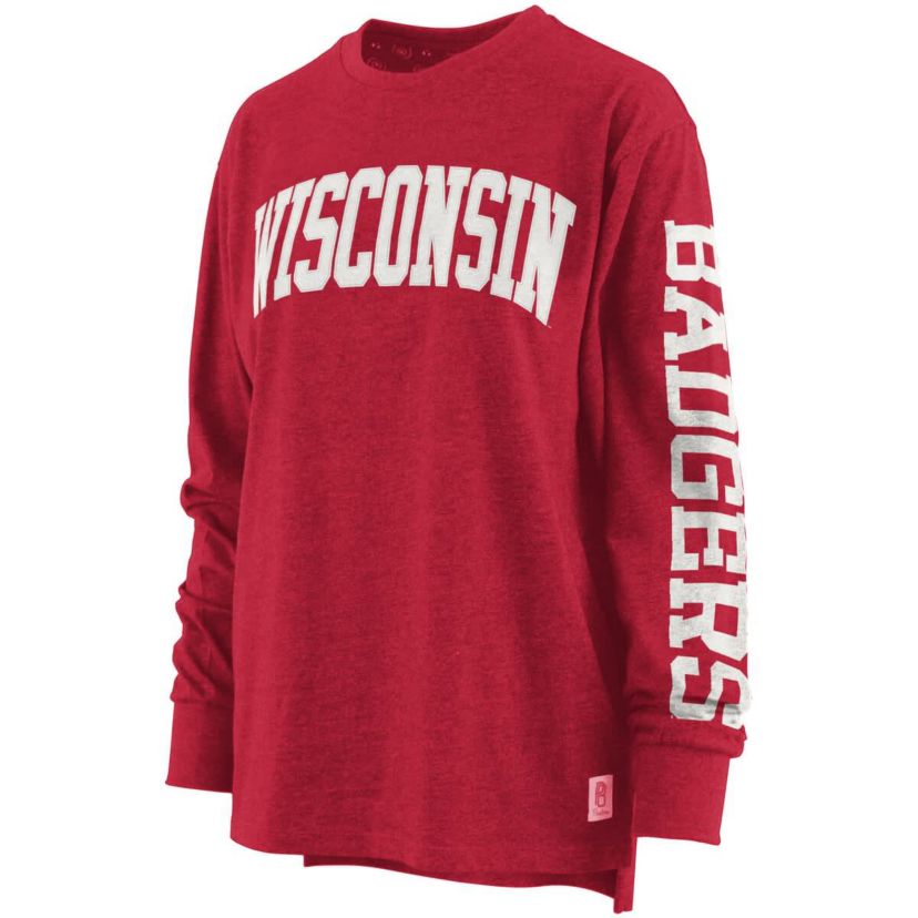 NCAA ed Wisconsin Badgers Two-Hit Canyon Long Sleeve T-Shirt