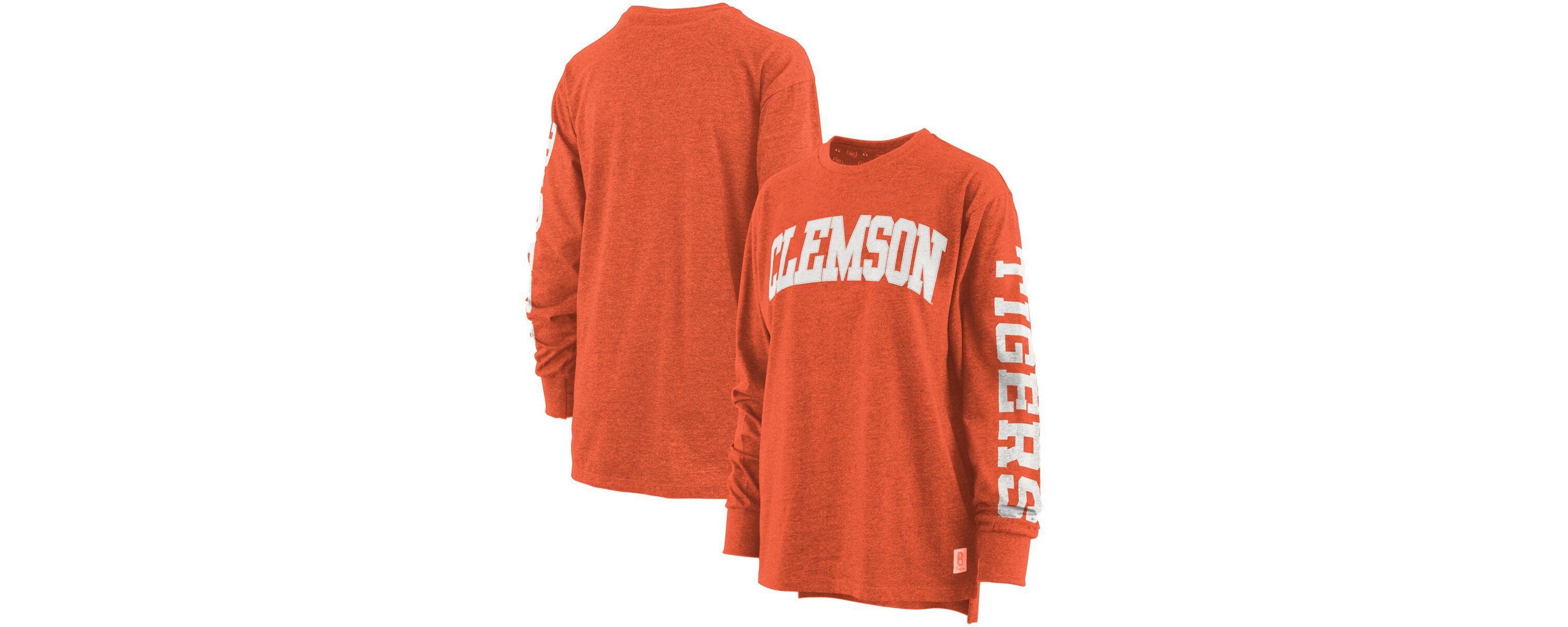 NCAA Clemson Tigers Plus Size Two-Hit Canyon Long Sleeve T-Shirt