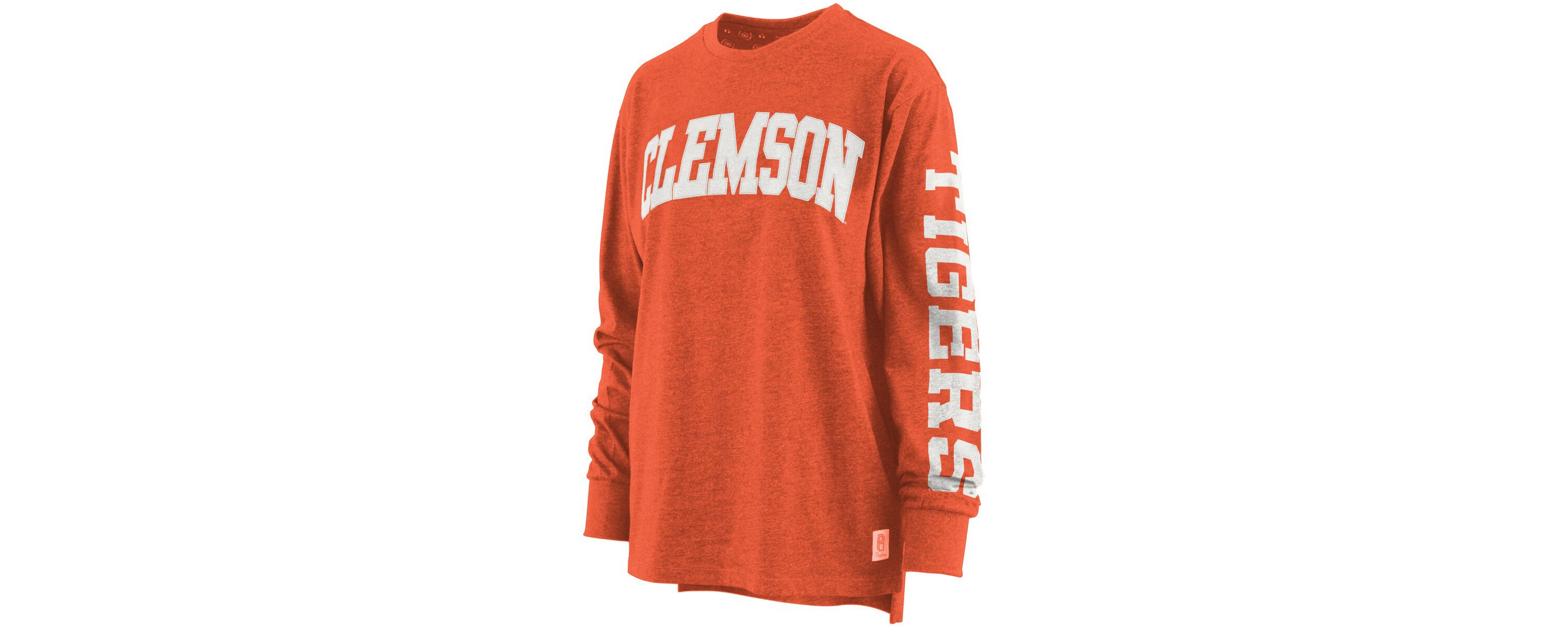 NCAA Clemson Tigers Plus Size Two-Hit Canyon Long Sleeve T-Shirt