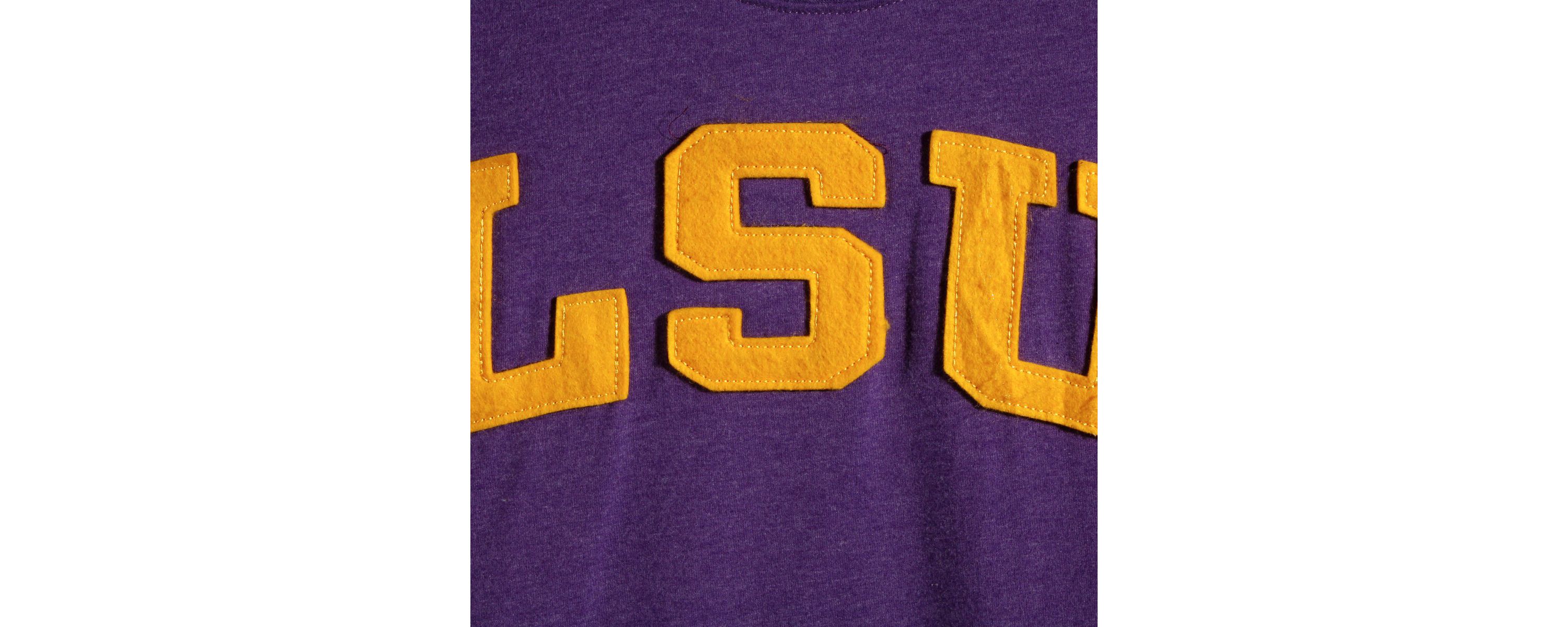 NCAA LSU Tigers Plus Size Two-Hit Canyon Long Sleeve T-Shirt