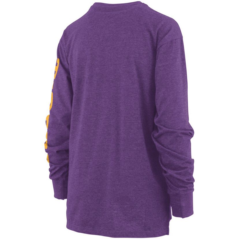 NCAA LSU Tigers Plus Size Two-Hit Canyon Long Sleeve T-Shirt