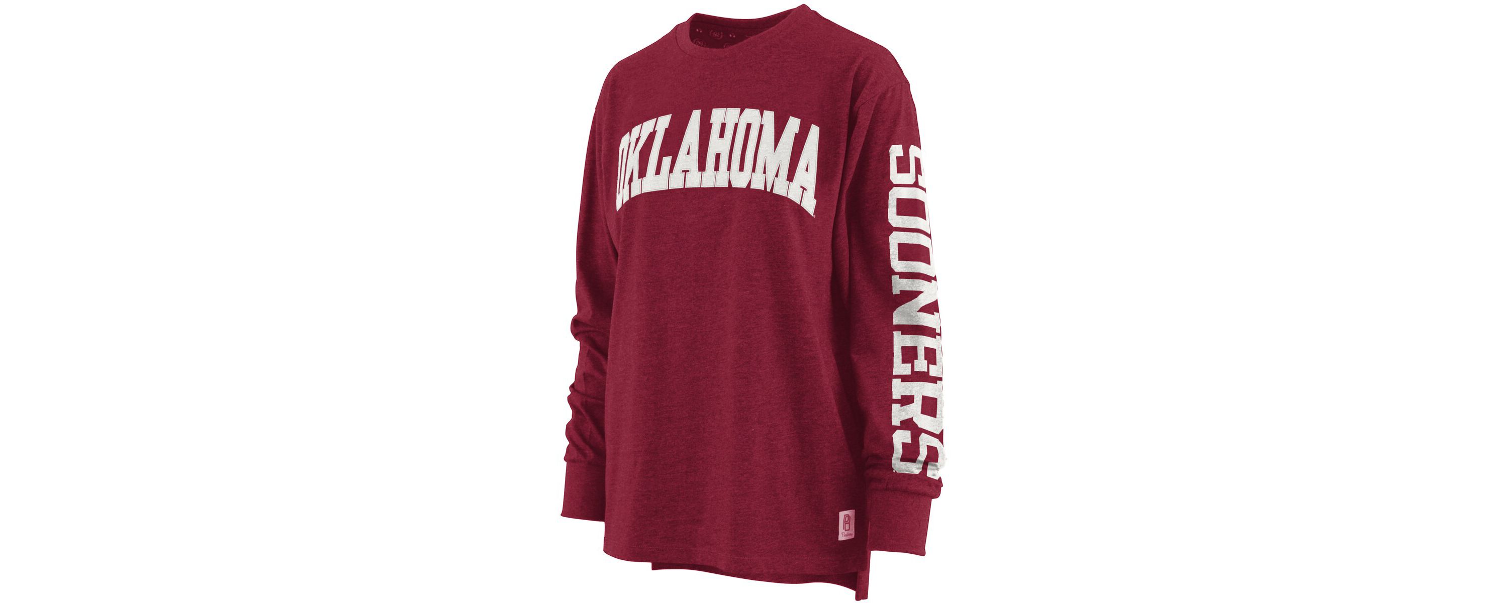 NCAA Oklahoma Sooners Plus Size Two-Hit Canyon Long Sleeve T-Shirt