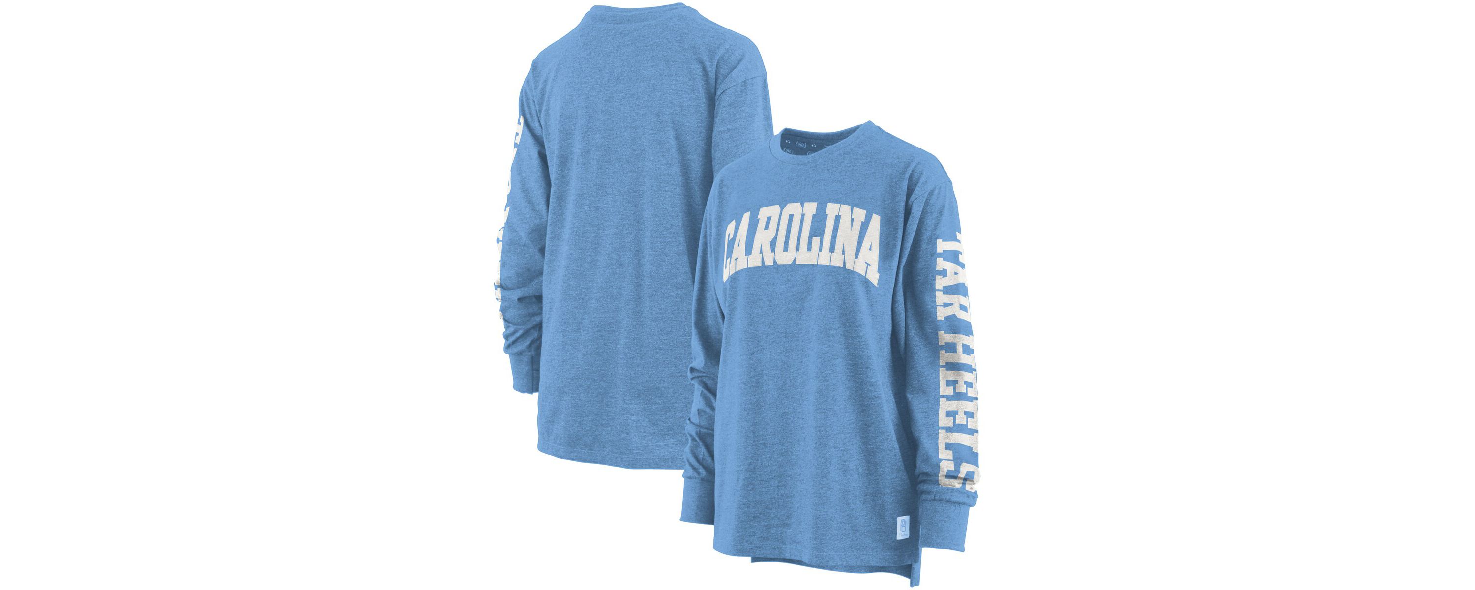 NCAA Carolina North Carolina Tar Heels Plus Size Two-Hit Canyon Long Sleeve T-Shirt