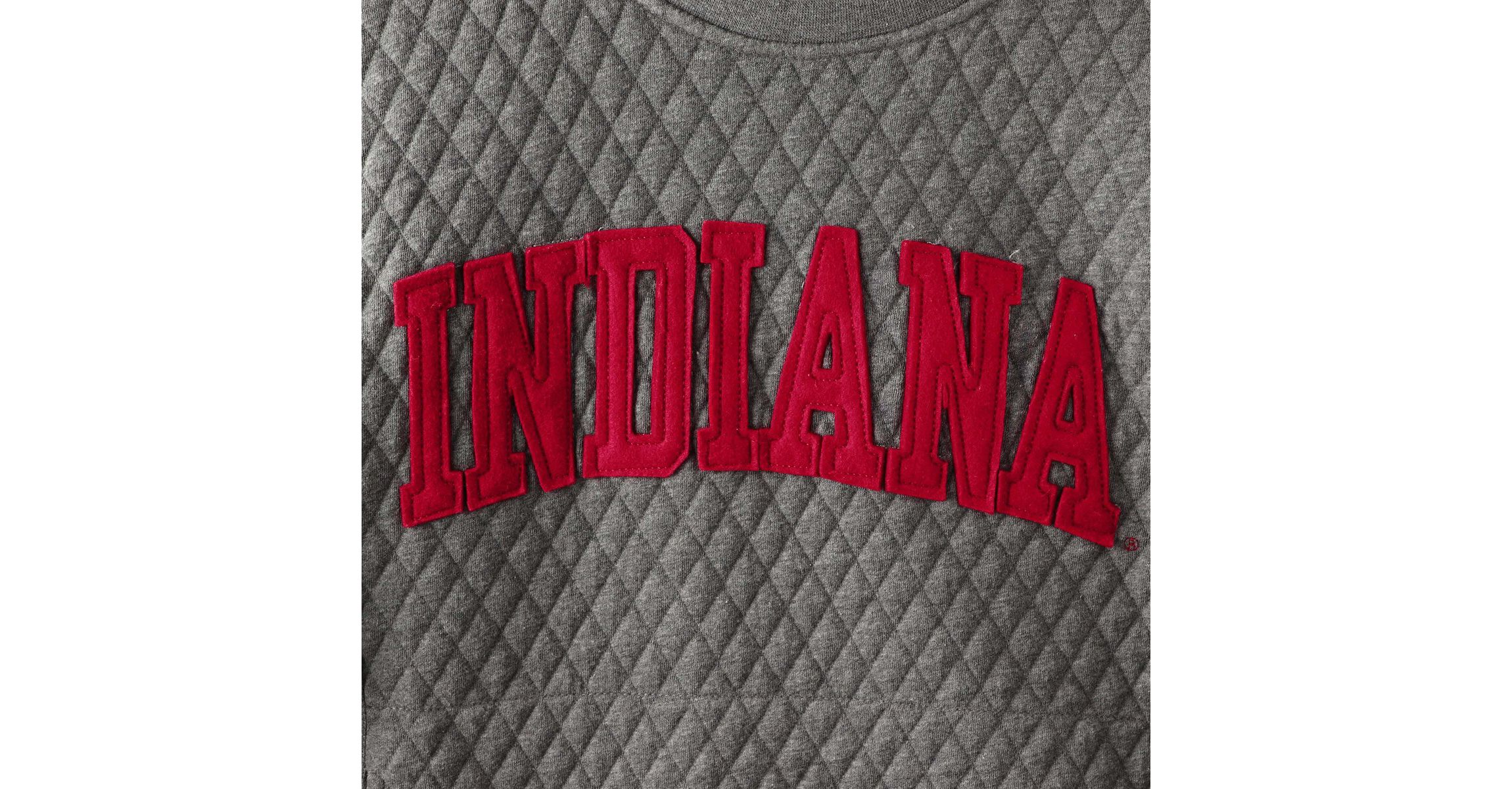 NCAA Indiana Hoosiers Moose Quilted Pullover Sweatshirt