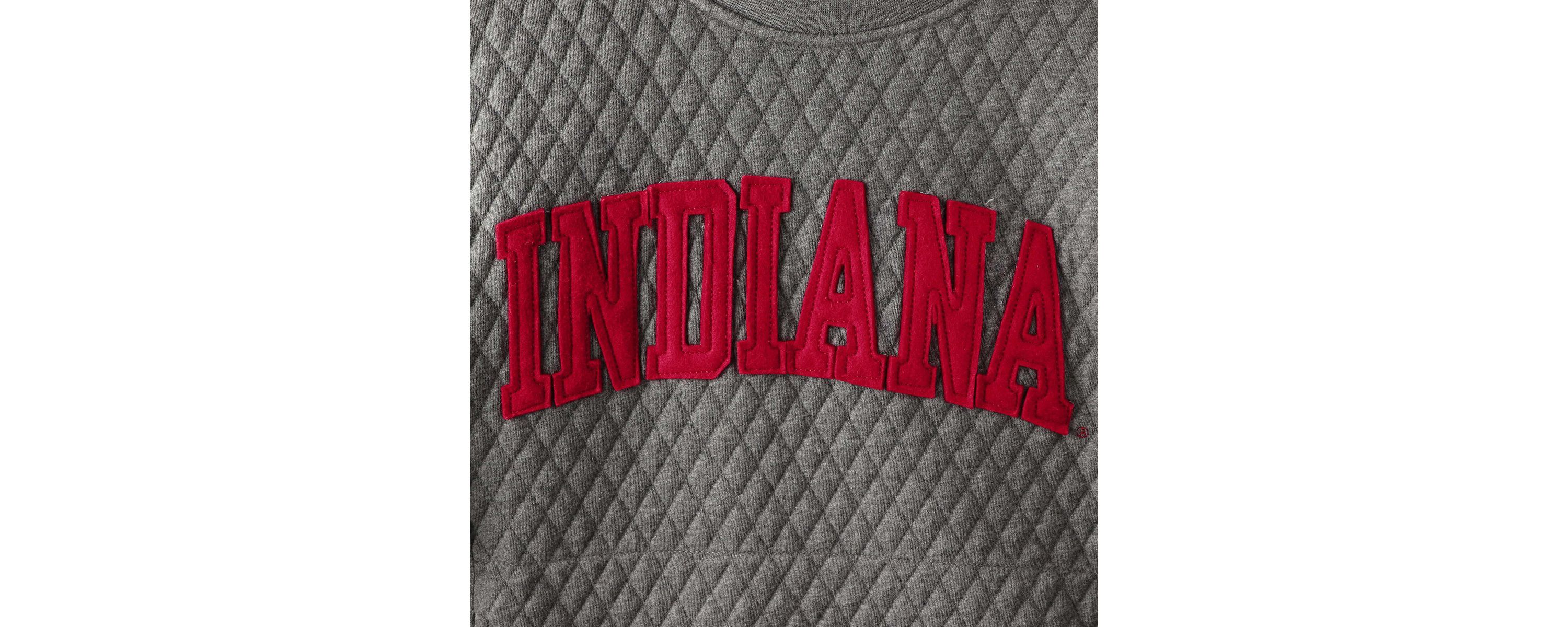 NCAA Indiana Hoosiers Moose Quilted Pullover Sweatshirt