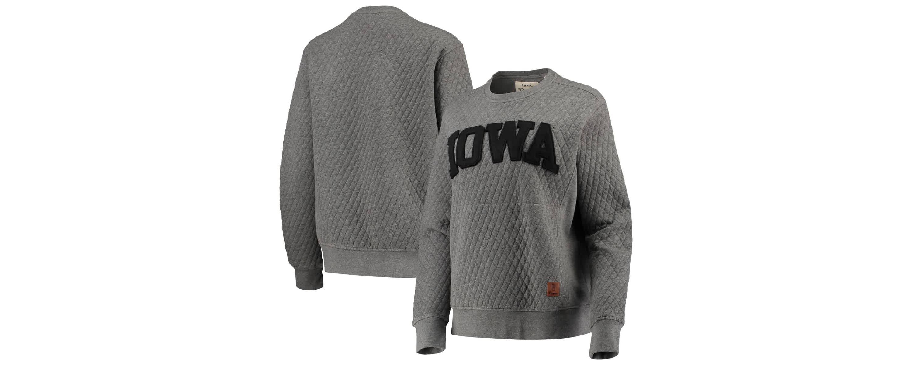 NCAA Iowa Hawkeyes Moose Quilted Pullover Sweatshirt