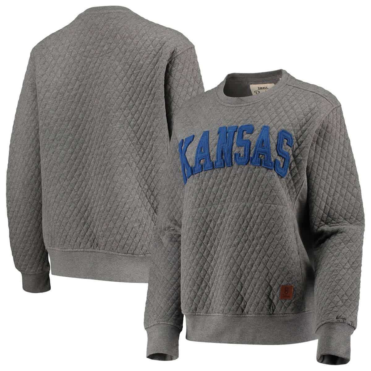 NCAA Kansas Jayhawks Moose Quilted Pullover Sweatshirt