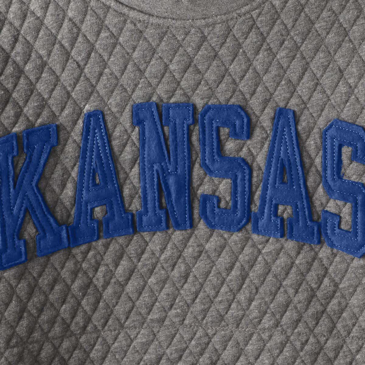 NCAA Kansas Jayhawks Moose Quilted Pullover Sweatshirt