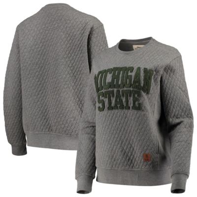 NCAA Michigan State Spartans Moose Quilted Pullover Sweatshirt