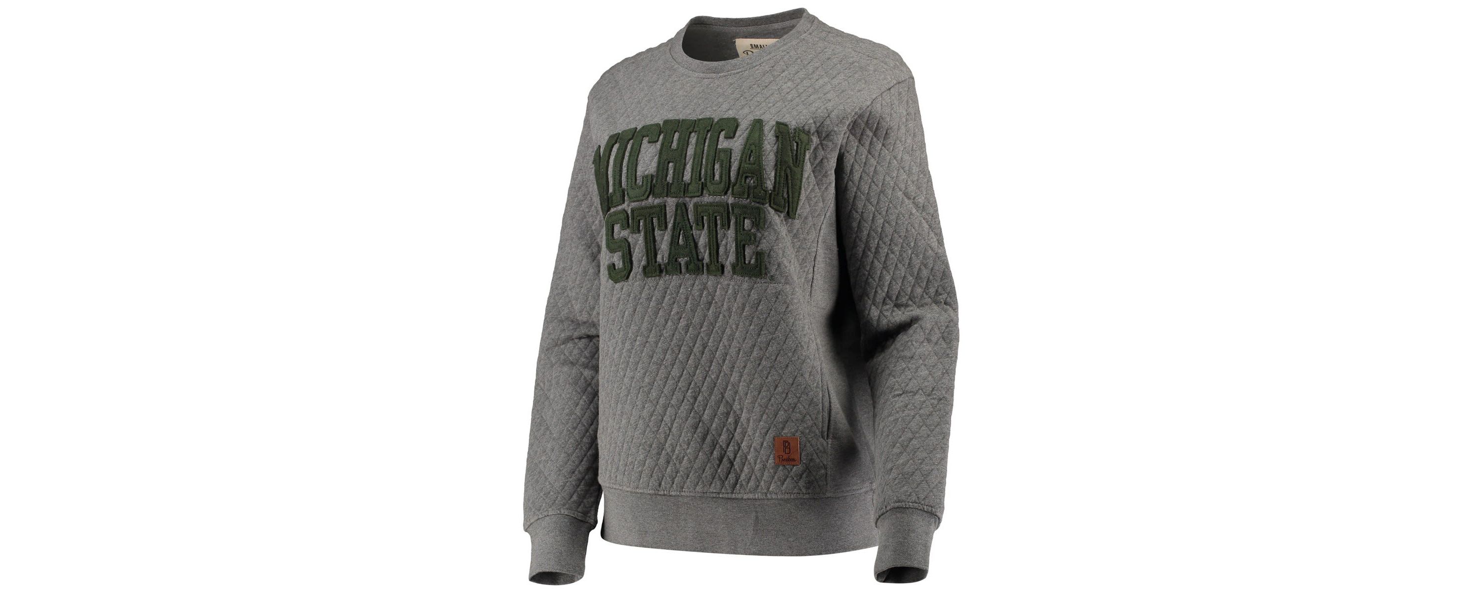 NCAA Michigan State Spartans Moose Quilted Pullover Sweatshirt