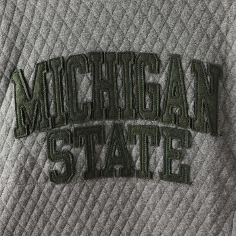 NCAA Michigan State Spartans Moose Quilted Pullover Sweatshirt