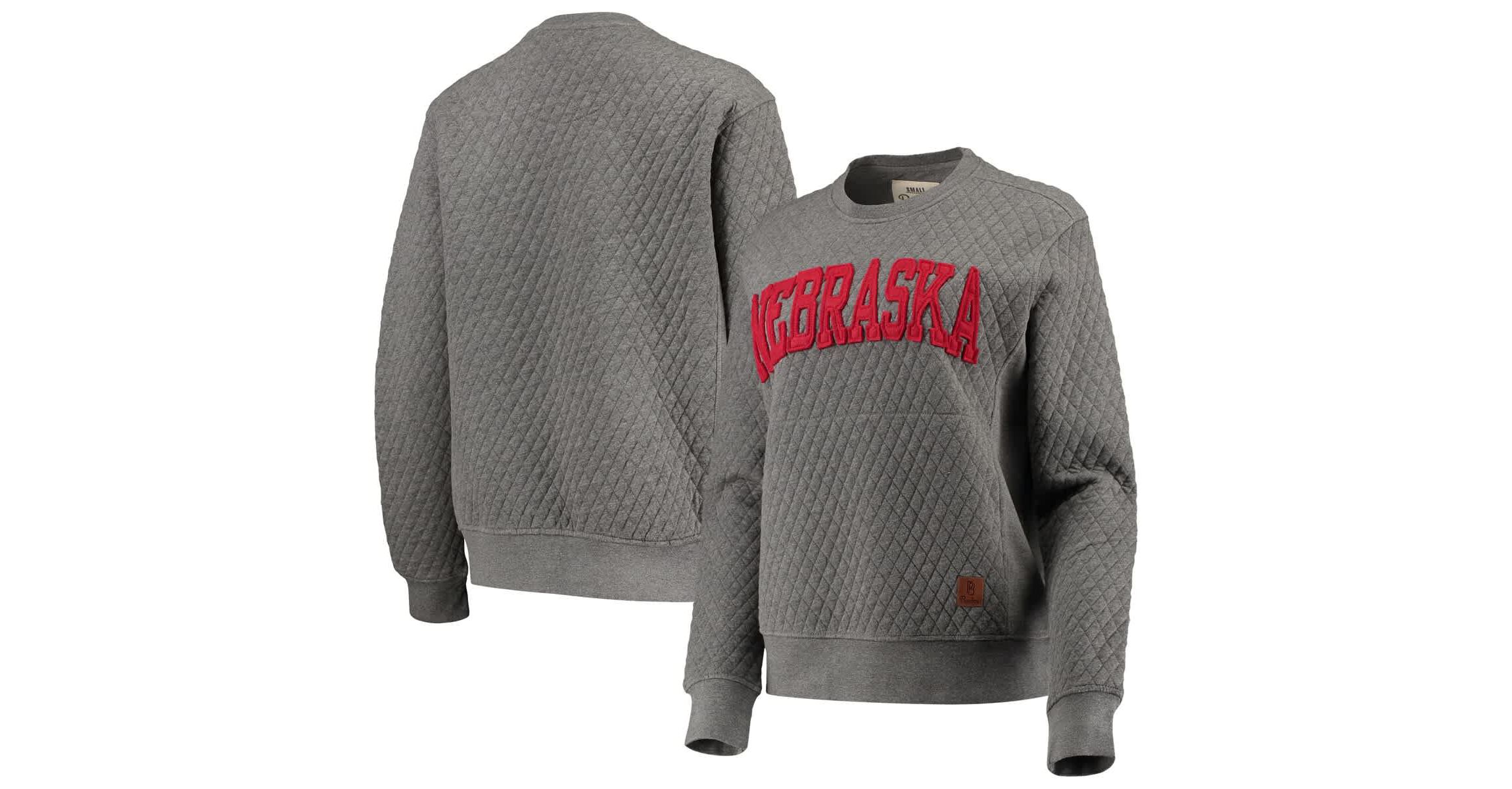 NCAA Nebraska Huskers Moose Quilted Pullover Sweatshirt
