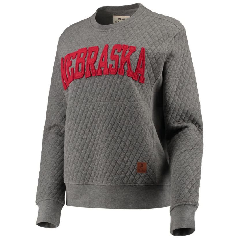 NCAA Nebraska Huskers Moose Quilted Pullover Sweatshirt
