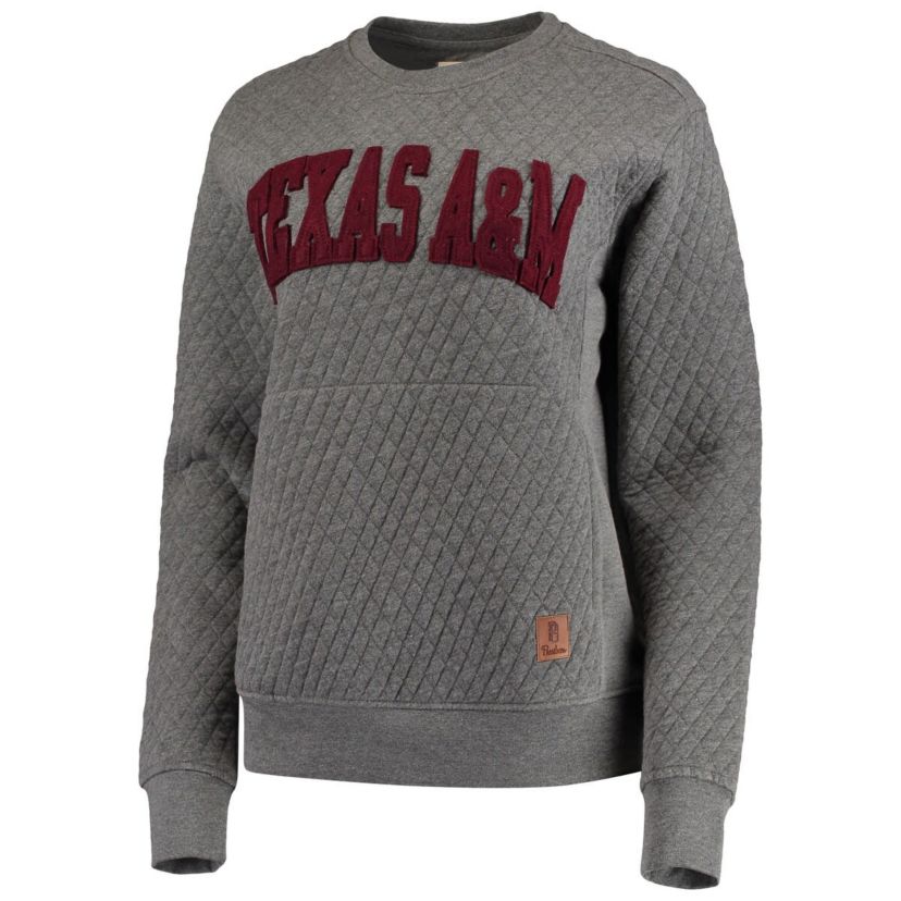 NCAA Texas A&M Aggies Moose Quilted Pullover Sweatshirt
