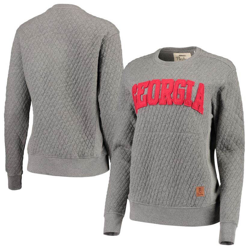 NCAA Georgia Bulldogs Moose Quilted Pullover Sweatshirt