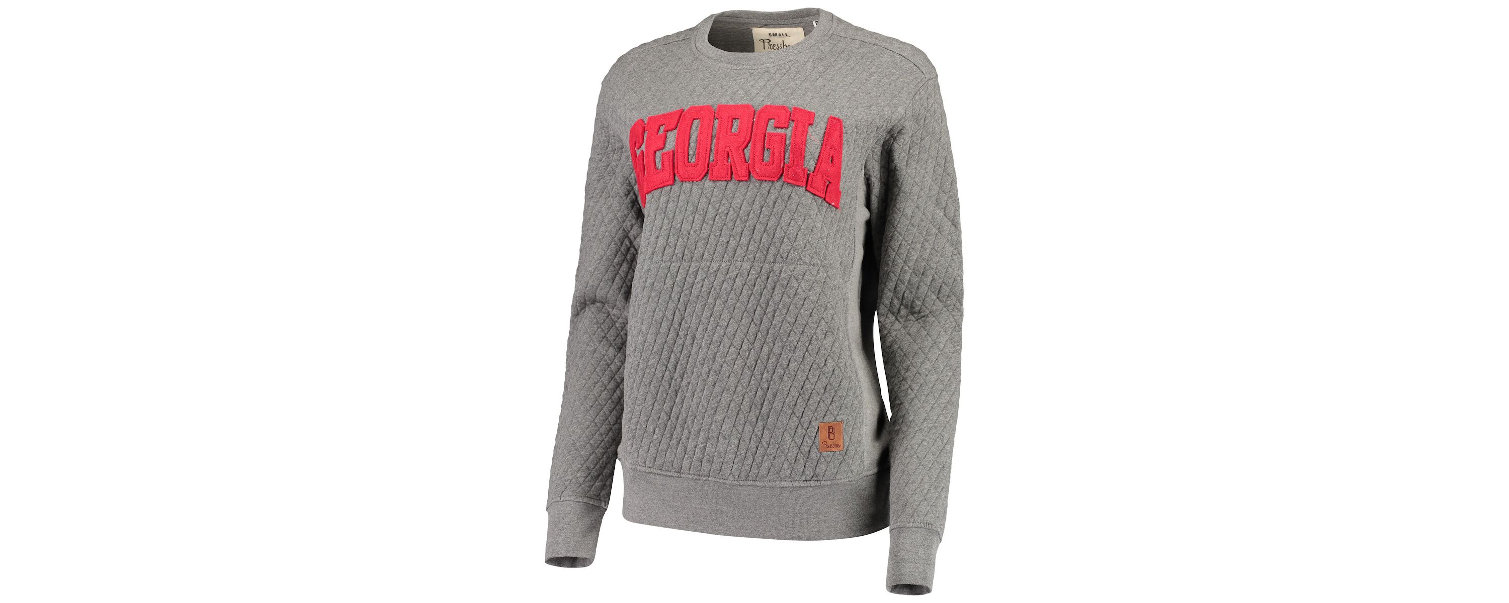 NCAA Georgia Bulldogs Moose Quilted Pullover Sweatshirt