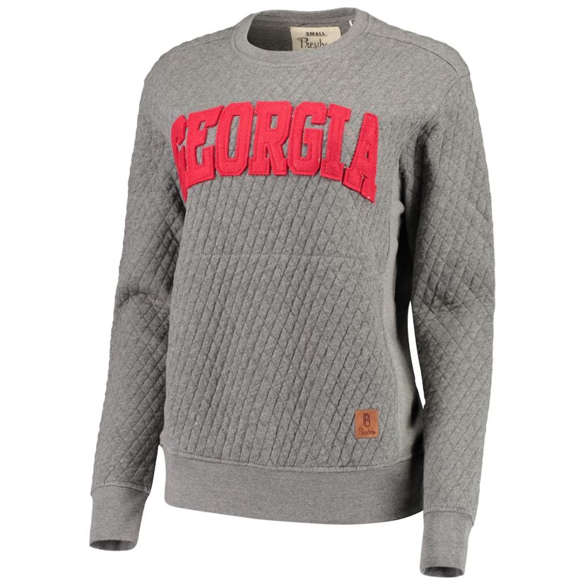 NCAA Georgia Bulldogs Moose Quilted Pullover Sweatshirt
