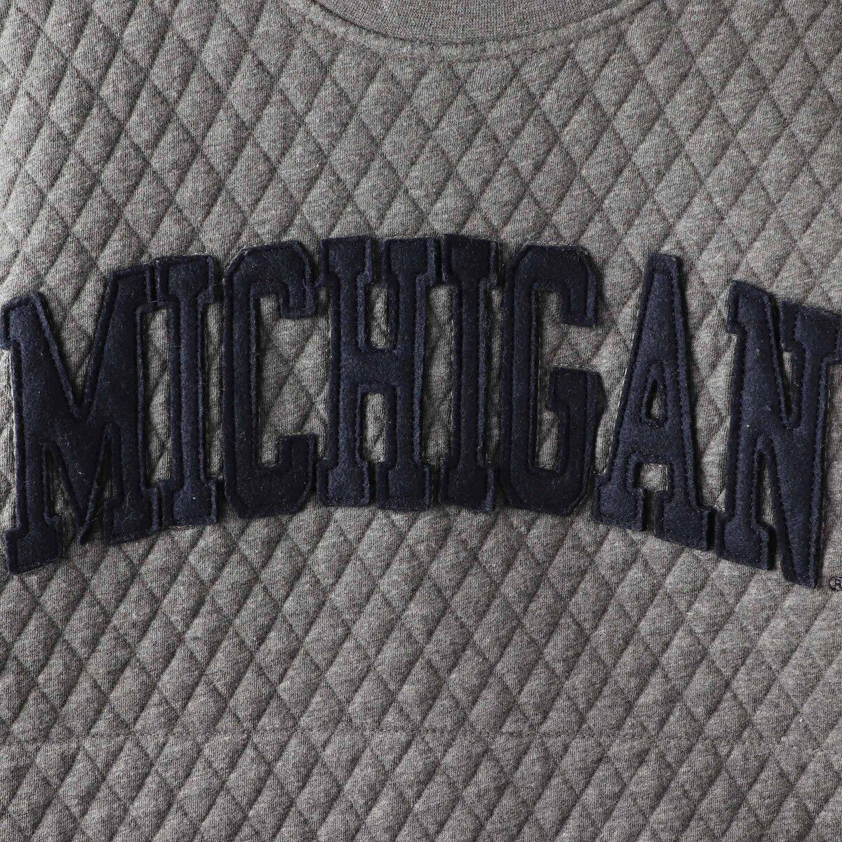 NCAA Michigan Wolverines Moose Quilted Pullover Sweatshirt