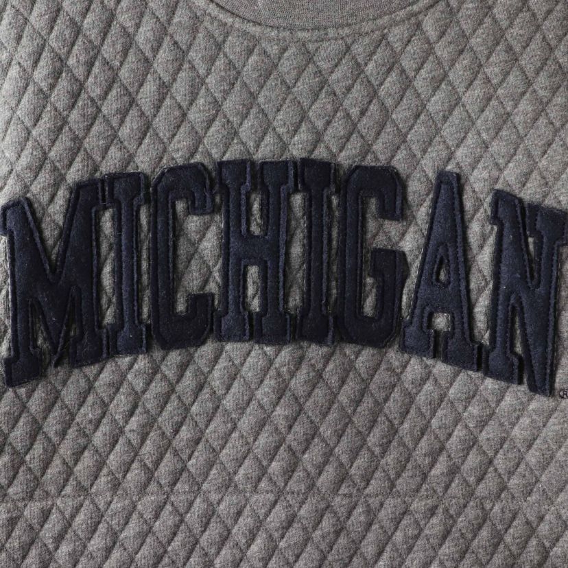 NCAA Michigan Wolverines Moose Quilted Pullover Sweatshirt