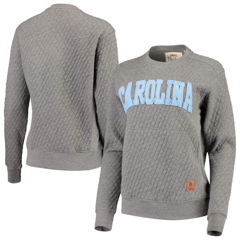NCAA North Carolina Tar Heels Moose Quilted Pullover Sweatshirt