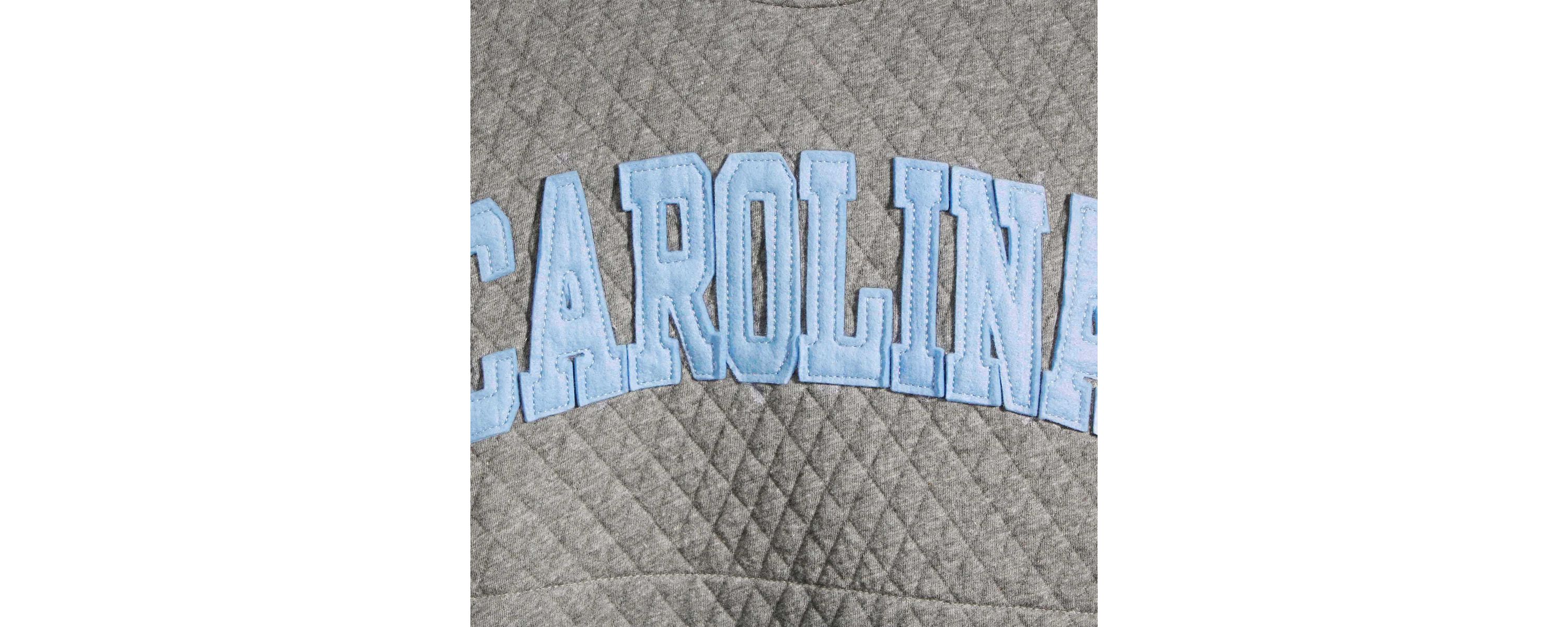 NCAA North Carolina Tar Heels Moose Quilted Pullover Sweatshirt