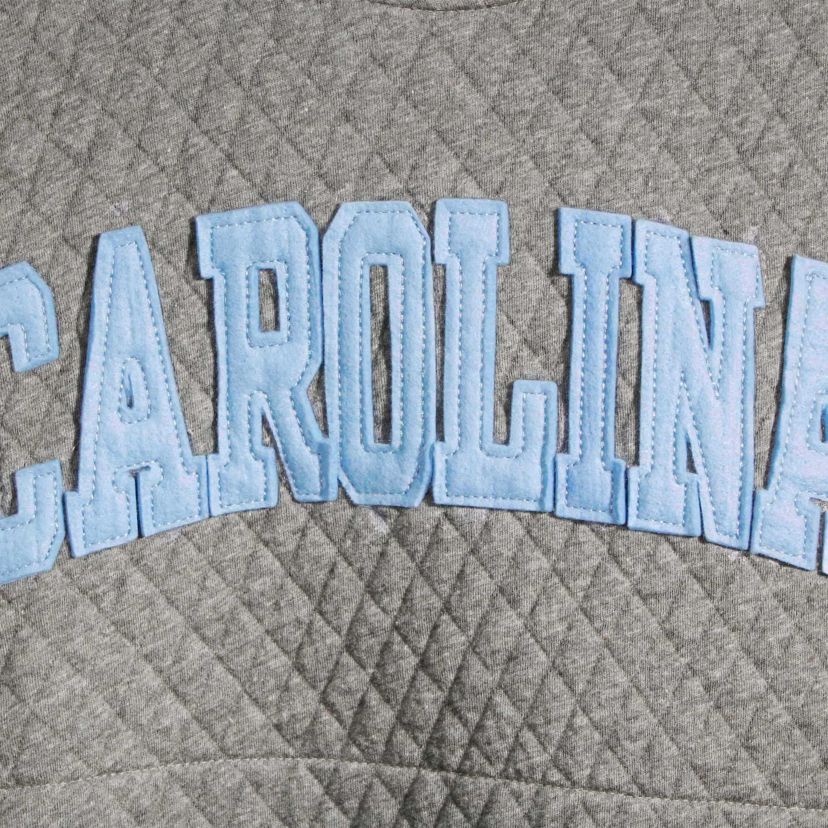 NCAA North Carolina Tar Heels Moose Quilted Pullover Sweatshirt