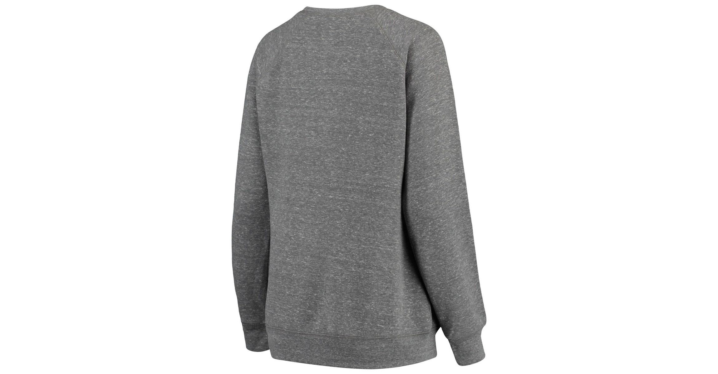NCAA ed Oklahoma Sooners Big Team Logo Knobi Fleece Tri-Blend Crew Neck Sweatshirt
