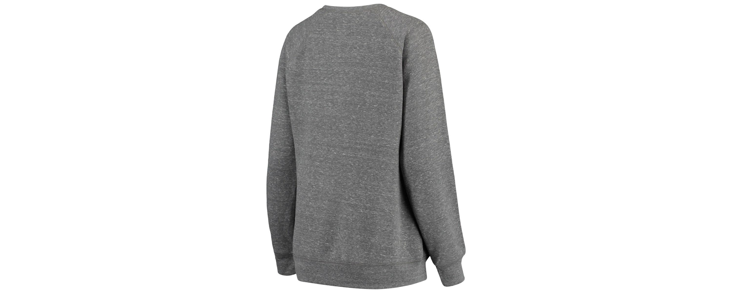 NCAA ed Oklahoma Sooners Big Team Logo Knobi Fleece Tri-Blend Crew Neck Sweatshirt