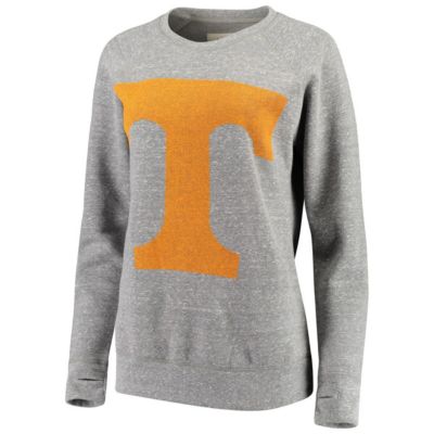 NCAA ed Tennessee Volunteers Big Team Logo Knobi Fleece Tri-Blend Crew Neck Sweatshirt