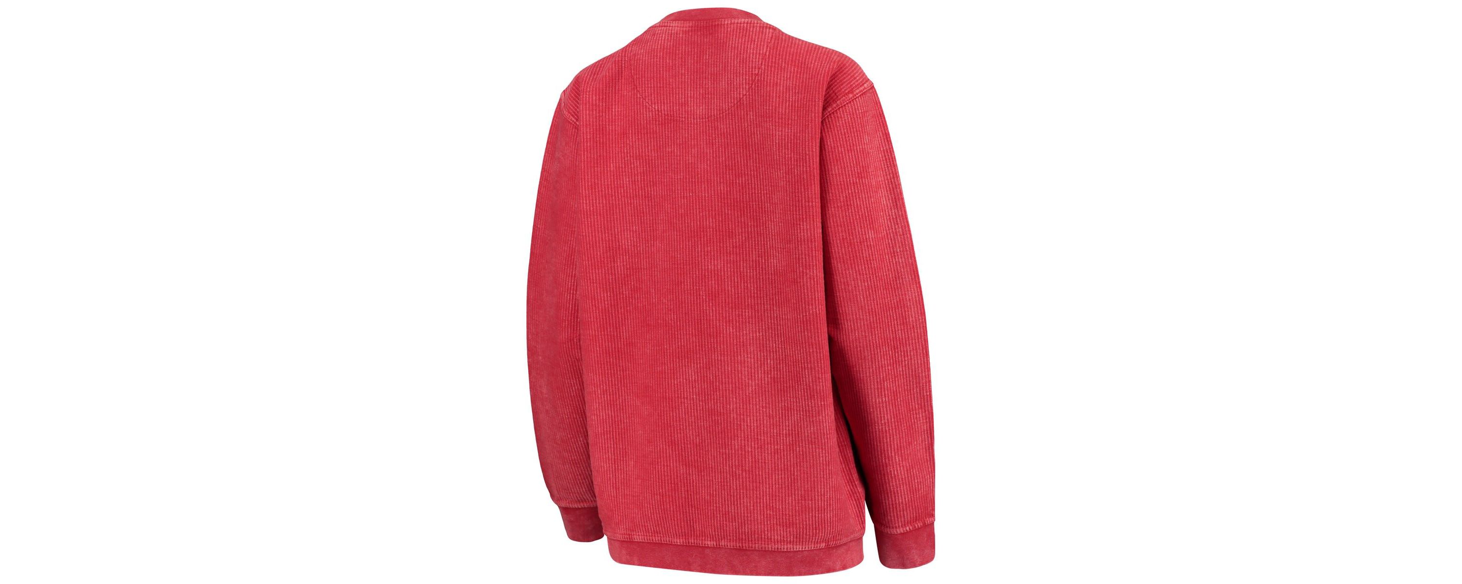 NCAA Wisconsin Badgers Comfy Cord Corduroy Crewneck Sweatshirt