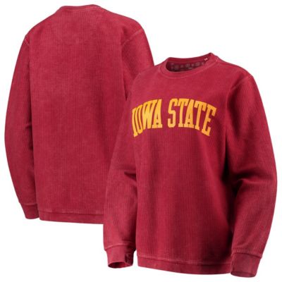 NCAA Iowa State Cyclones Comfy Cord Vintage Wash Basic Arch Pullover Sweatshirt