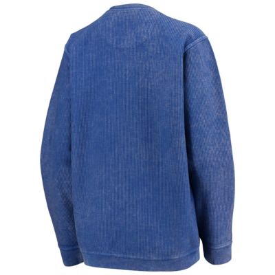 NCAA Kansas Jayhawks Comfy Cord Vintage Wash Basic Arch Pullover Sweatshirt
