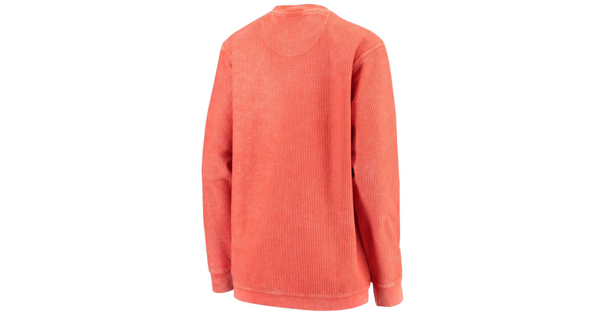 Miami (FL) Hurricanes NCAA Miami Hurricanes Comfy Cord Vintage Wash Basic Arch Pullover Sweatshirt