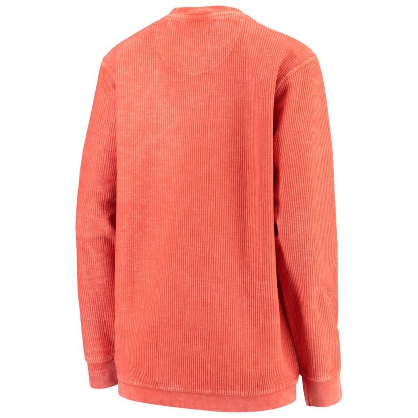 Miami (FL) Hurricanes NCAA Miami Hurricanes Comfy Cord Vintage Wash Basic Arch Pullover Sweatshirt