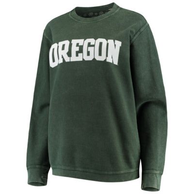 NCAA Oregon Ducks Comfy Cord Vintage Wash Basic Arch Pullover Sweatshirt