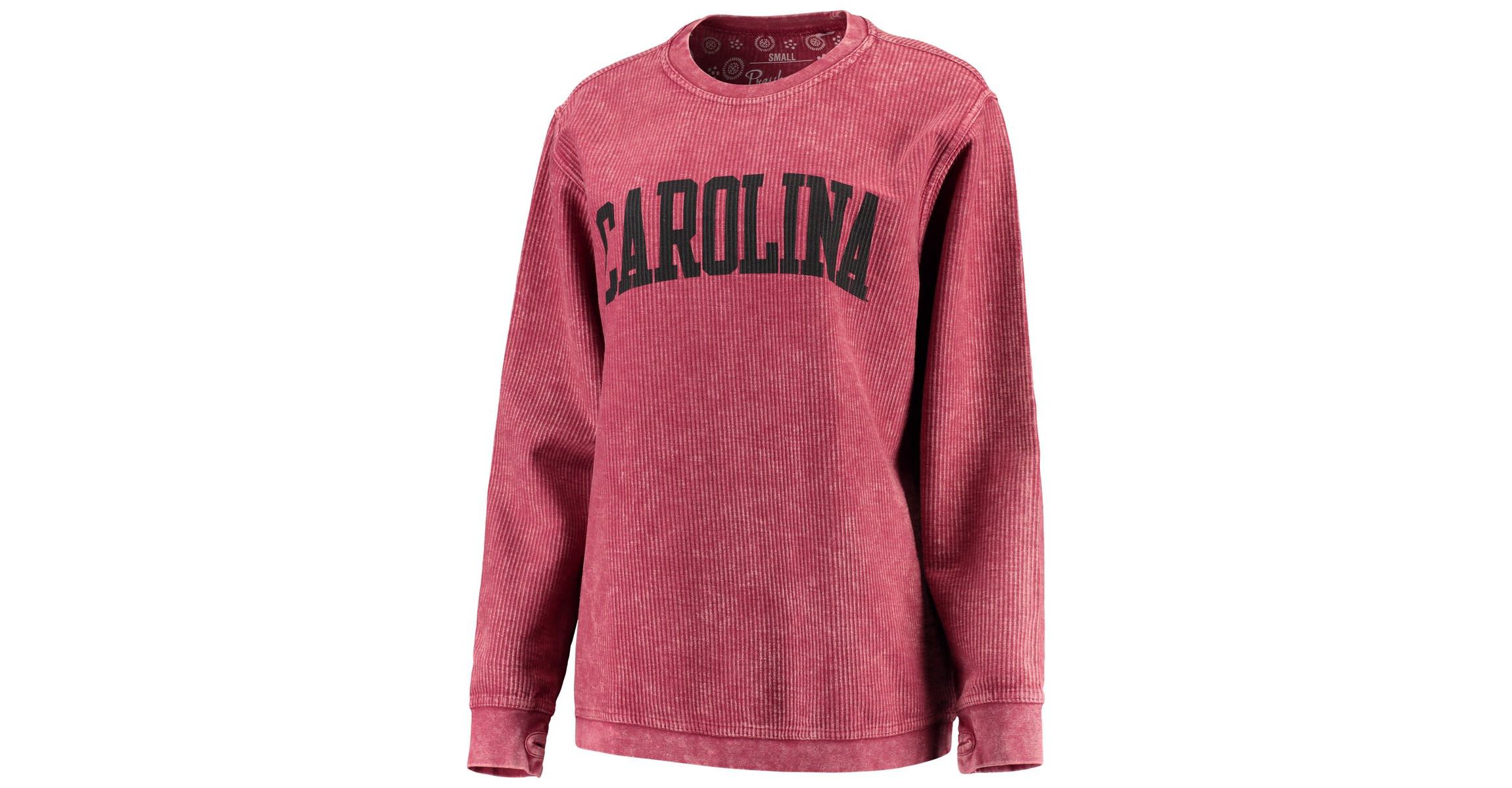 NCAA South Carolina Gamecocks Comfy Cord Vintage Wash Basic Arch Pullover Sweatshirt