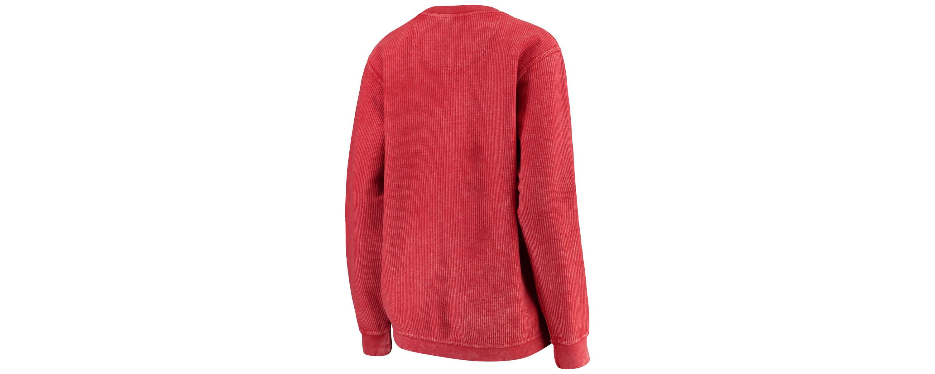Texas Tech Red Raiders NCAA Texas Tech Raiders Comfy Cord Vintage Wash Basic Arch Pullover Sweatshirt