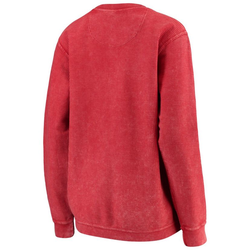 Texas Tech Red Raiders NCAA Texas Tech Raiders Comfy Cord Vintage Wash Basic Arch Pullover Sweatshirt