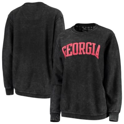 NCAA Georgia Bulldogs Comfy Cord Vintage Wash Basic Arch Pullover Sweatshirt