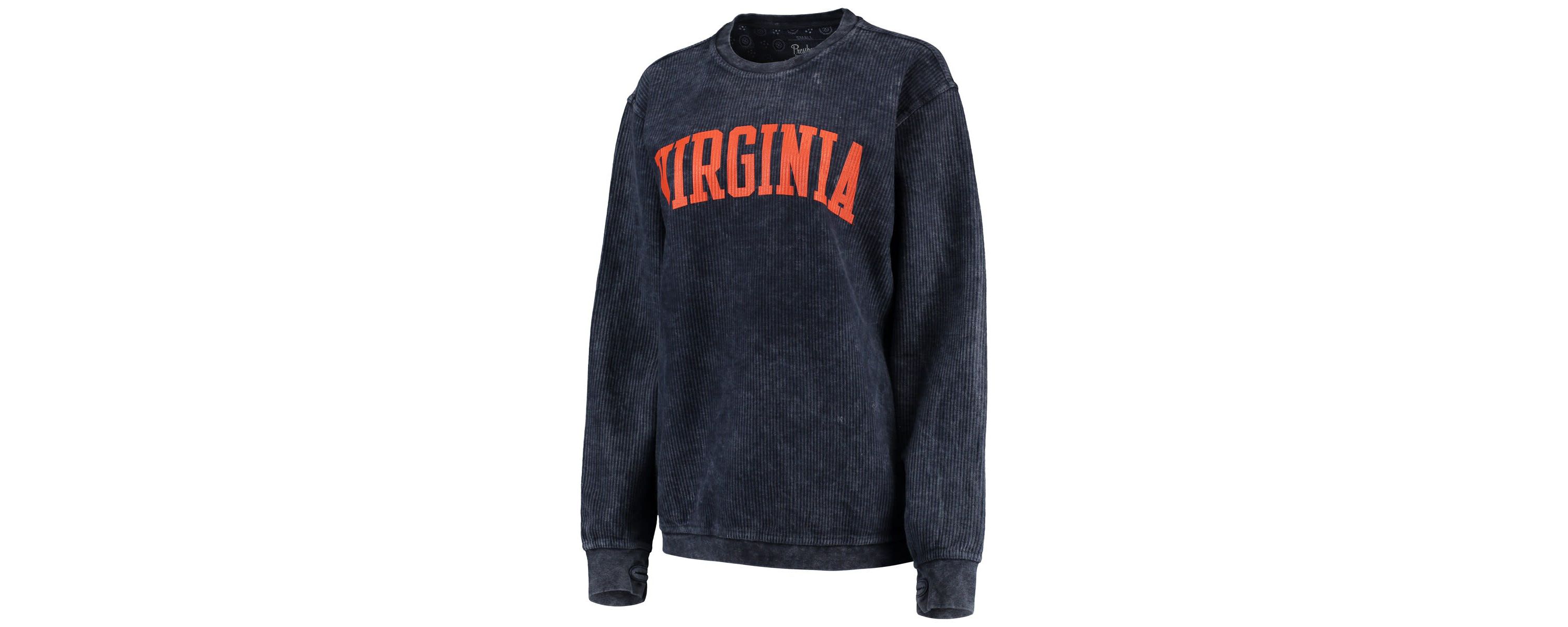 NCAA Virginia Cavaliers Comfy Cord Vintage Wash Basic Arch Pullover Sweatshirt