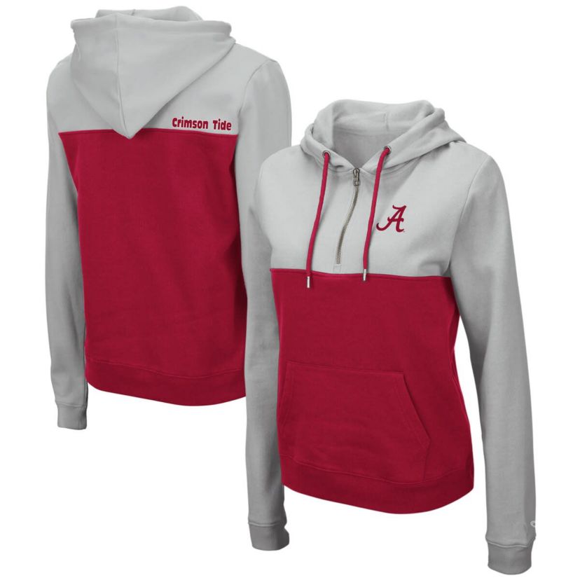 Alabama Crimson Tide NCAA Alabama Tide Aidan Lightweight Half-Zip Hoodie