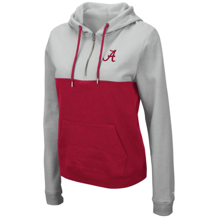 Alabama Crimson Tide NCAA Alabama Tide Aidan Lightweight Half-Zip Hoodie