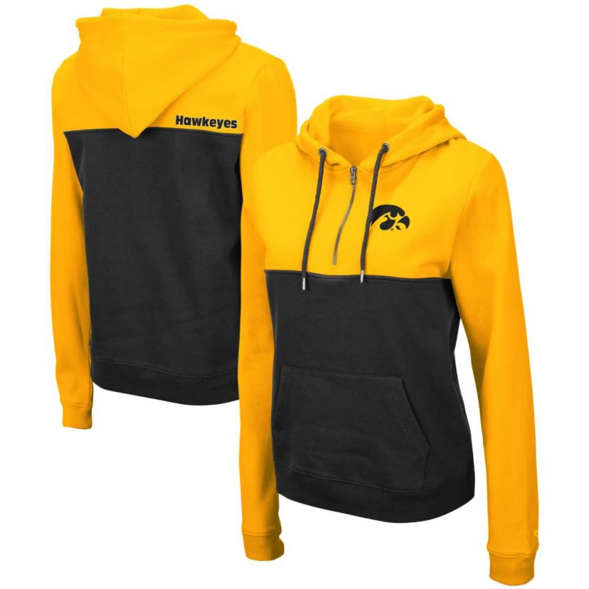 NCAA Iowa Hawkeyes Aidan Lightweight Half-Zip Hoodie