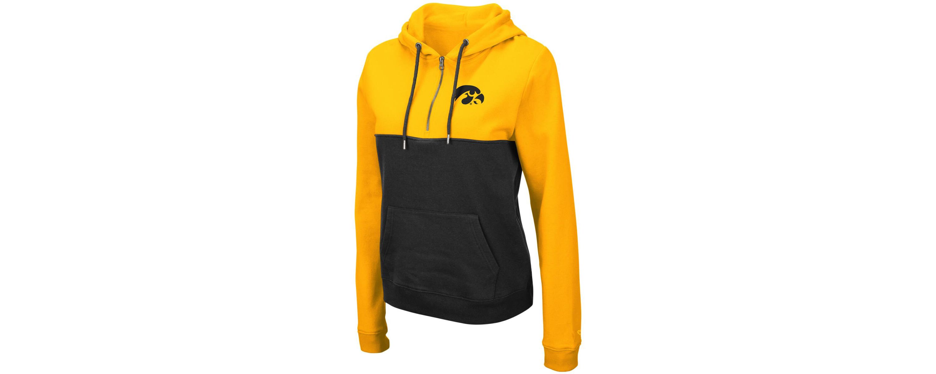NCAA Iowa Hawkeyes Aidan Lightweight Half-Zip Hoodie