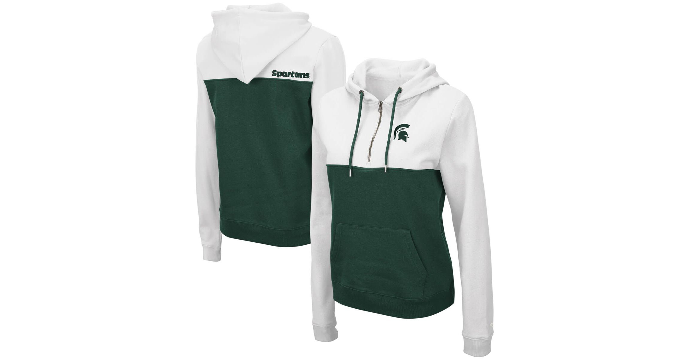 NCAA Michigan State Spartans Aidan Lightweight Half-Zip Hoodie