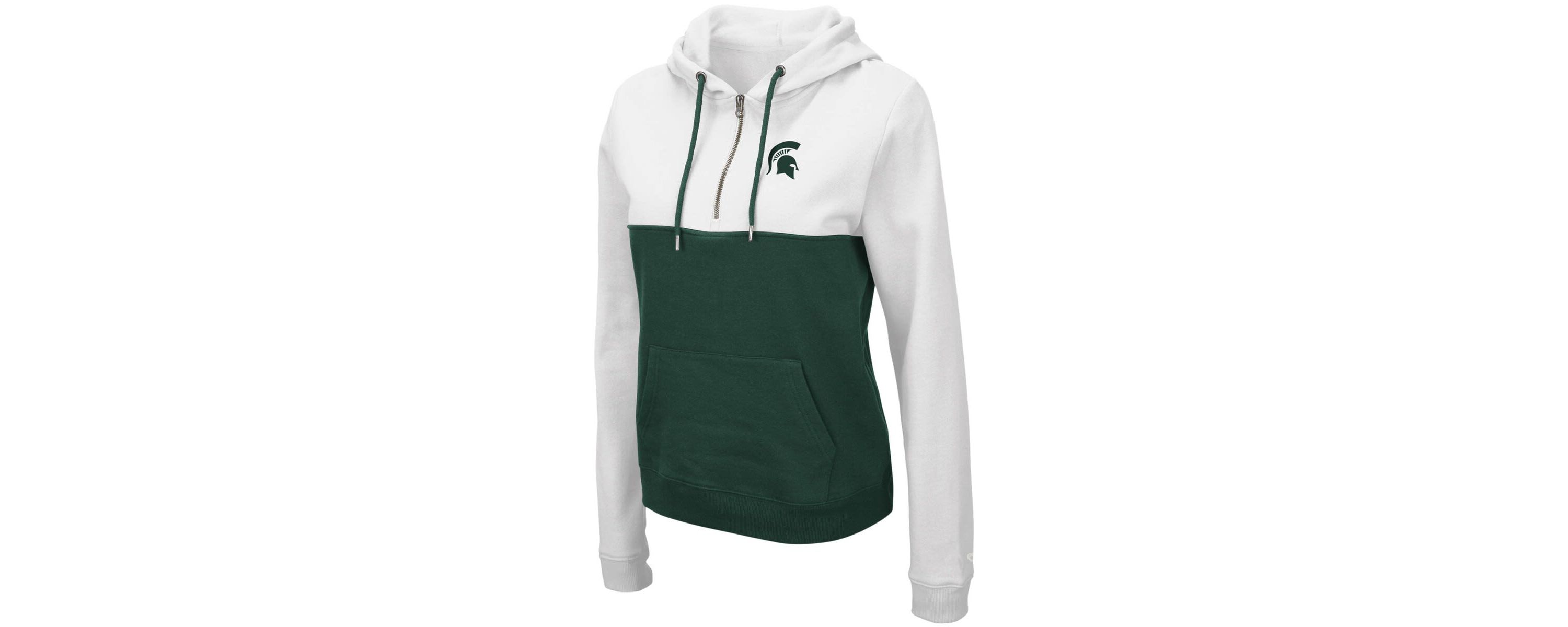NCAA Michigan State Spartans Aidan Lightweight Half-Zip Hoodie