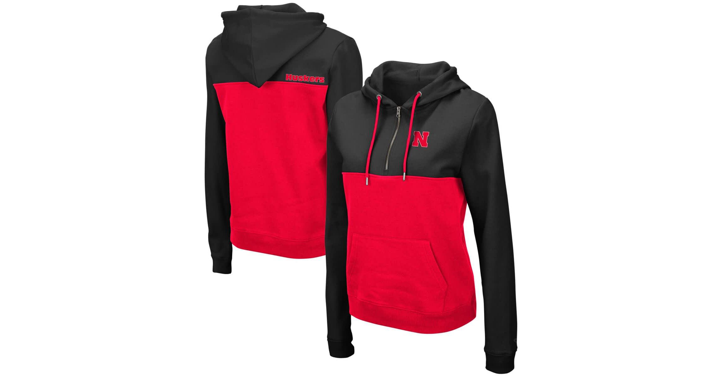 NCAA Nebraska Huskers Aidan Lightweight Half-Zip Hoodie