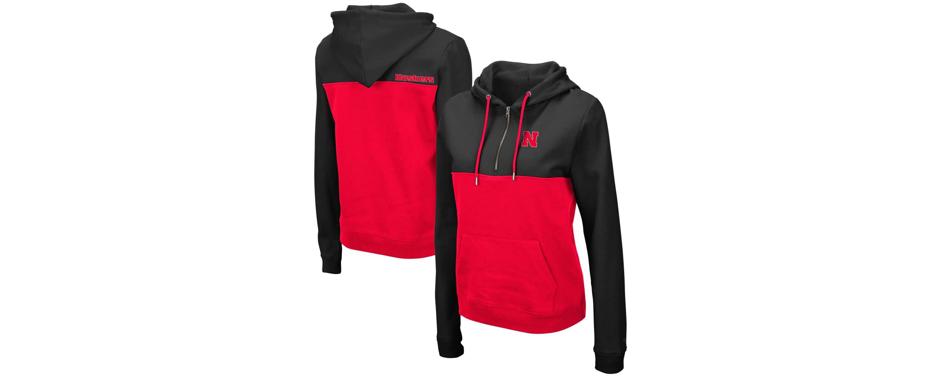 NCAA Nebraska Huskers Aidan Lightweight Half-Zip Hoodie