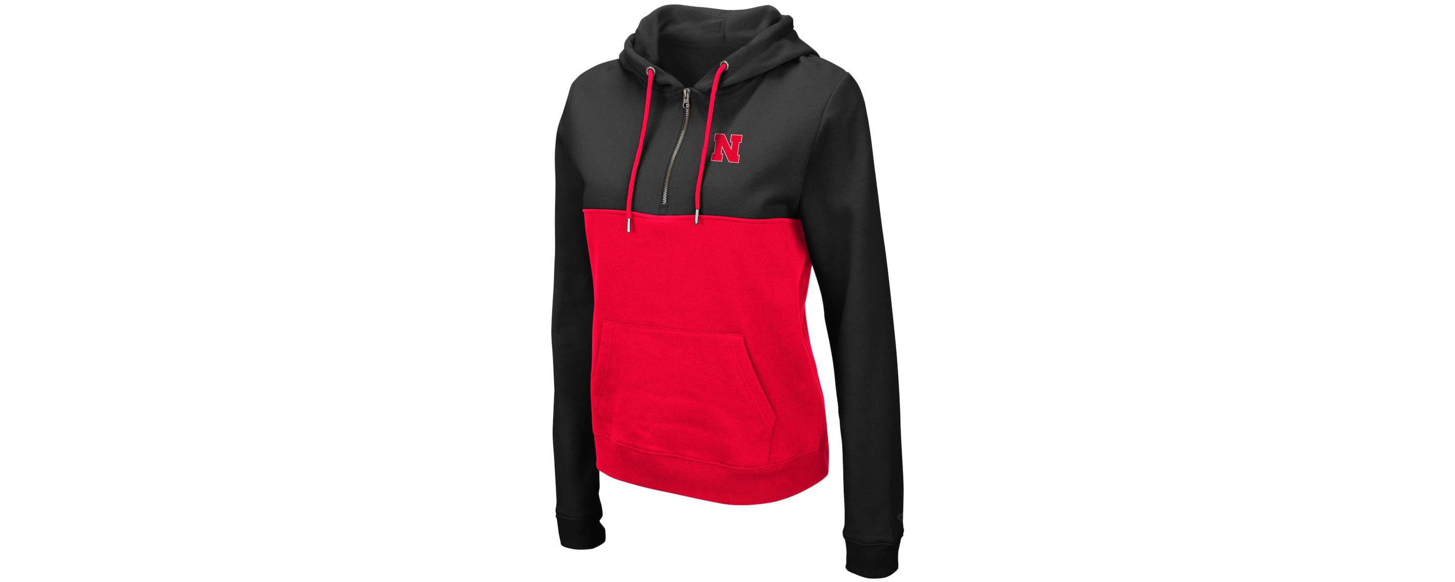 NCAA Nebraska Huskers Aidan Lightweight Half-Zip Hoodie