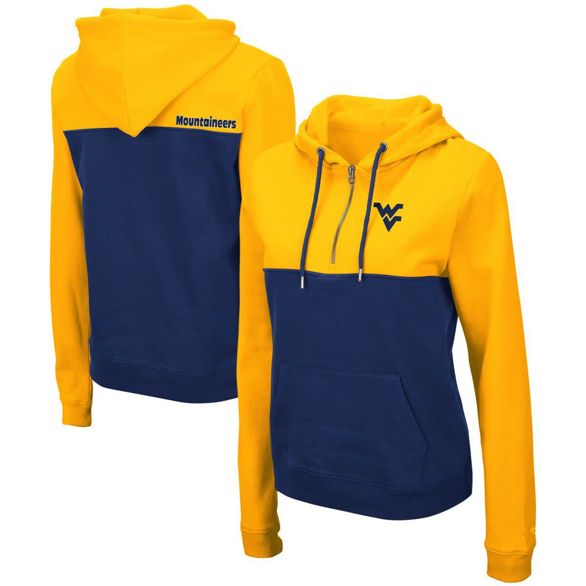 NCAA West Virginia Mountaineers Aidan Lightweight Half-Zip Hoodie